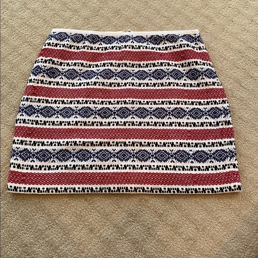 Madewell Jacquard Gamine Mini Skirt Size 8